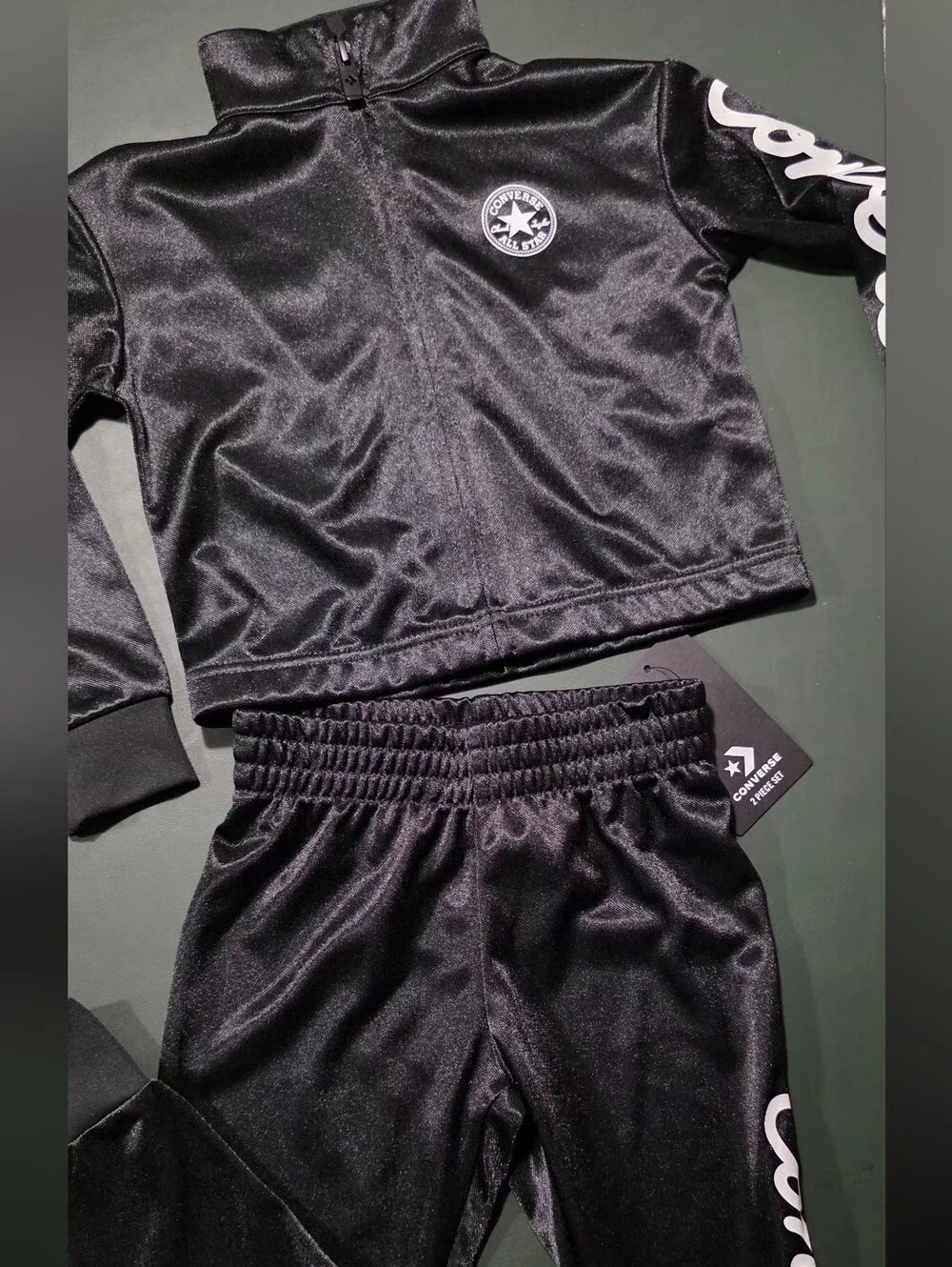 Converse Kids Black Athletic Track Pants